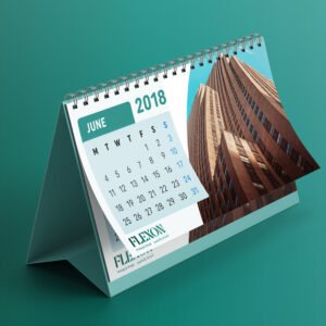 تنفيذ تقاويم مكتبية سنوية فاخرة بشعار المؤسسات في السعودية.